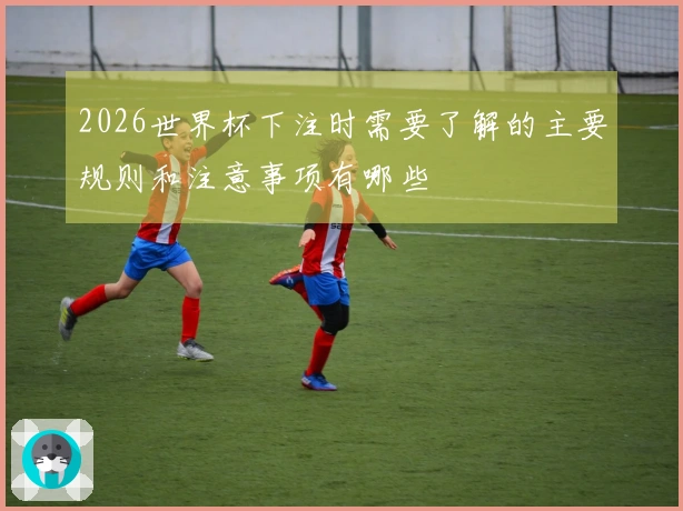2026世界杯下注时需要了解的主要规则和注意事项有哪些